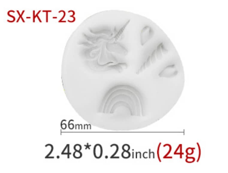 unicorn mix set silicone mould 2